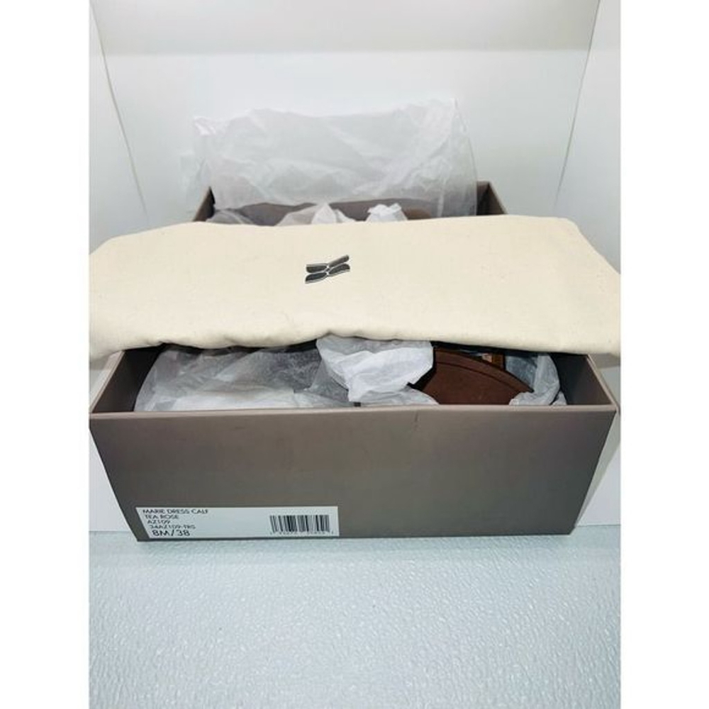 BCBGMAXAZRIA Women's Nude Studded Ankle Strap Heels Size 8 NWT - Picture 8 of 8
